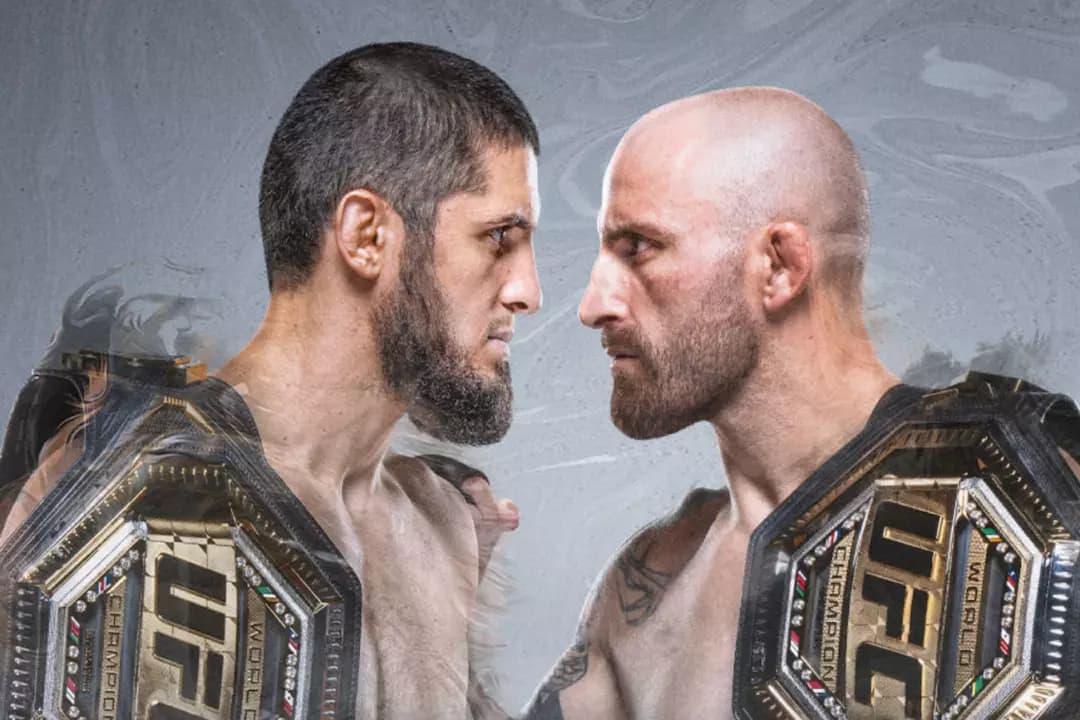 إسلام ماخاشيف يهزم فولكانوفسكي بالضربة القاضية في أبوظبي الاتحاد أرينا UFC 294
