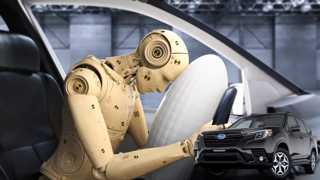 سوبارو فورستر تتفوق في اختبار التصادم على 10 سيارات من فئة SUV