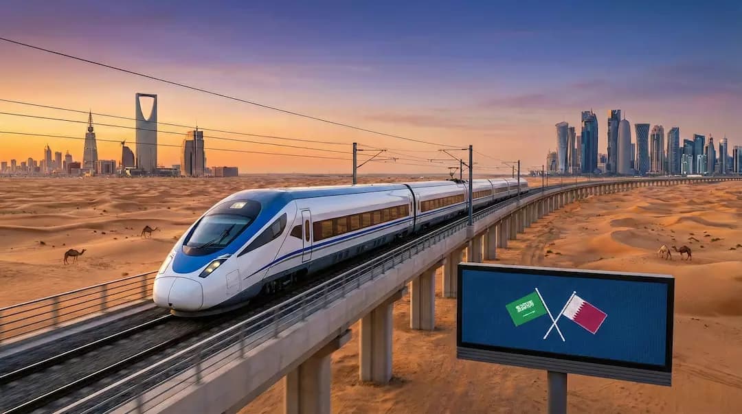 إطلاق مشروع قطار السعودية – قطر الكهربائي السريع لربط الرياض بالدوحة