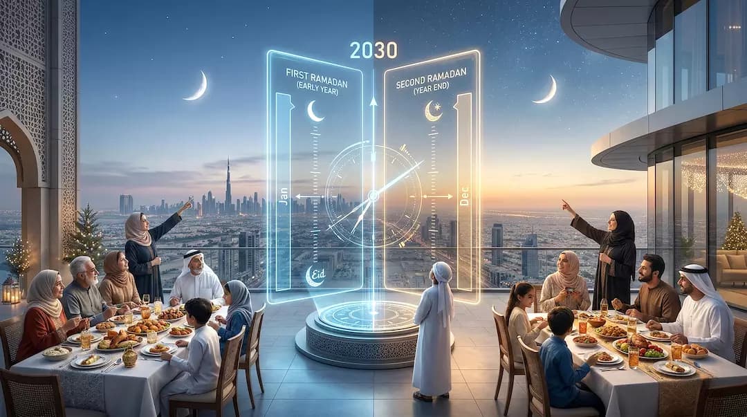حدث نادر رمضان يتكرر مرتين في عام 2030