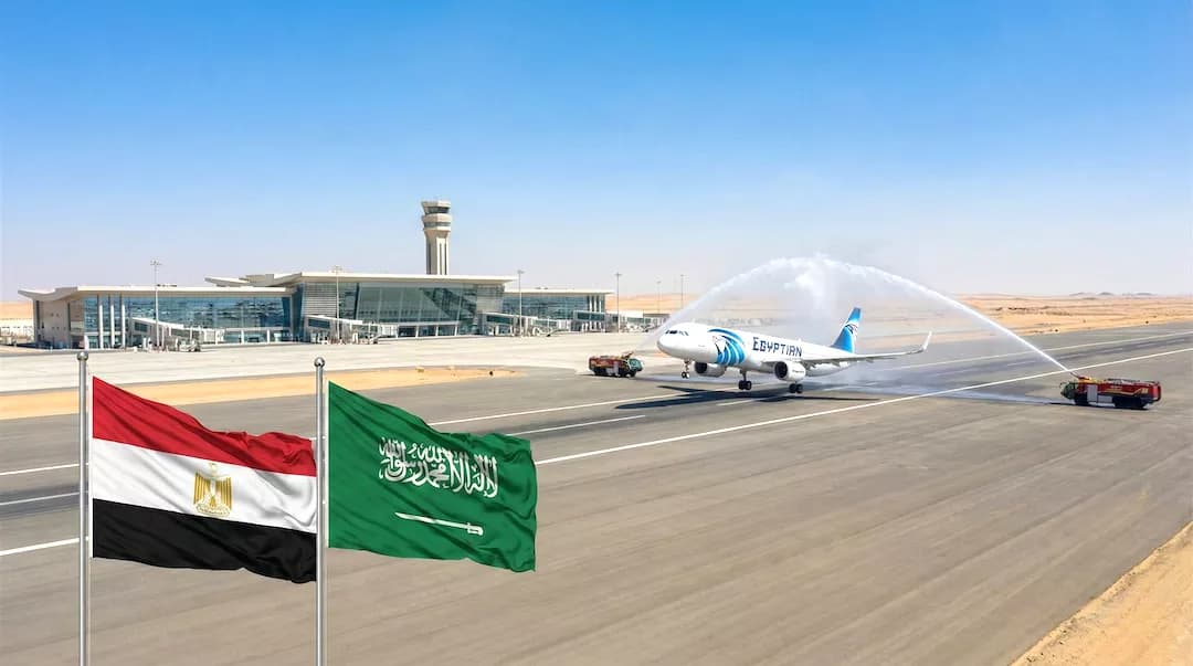من مصر إلى السعودية إطلاق أول رحلة جوية من مطار العاصمة الإدارية