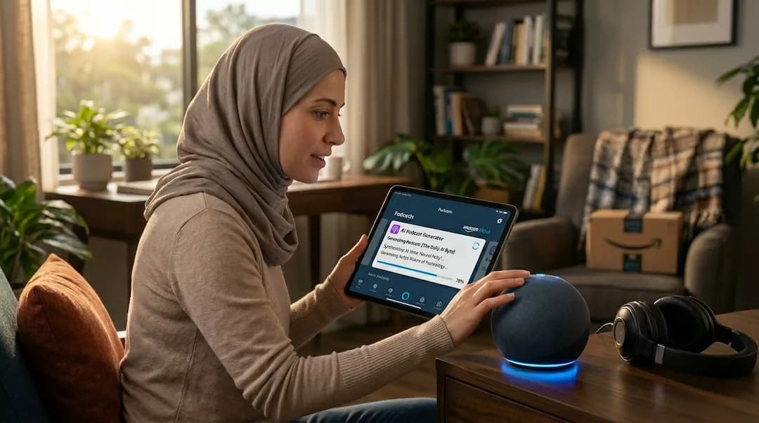 أمازون تكشف توليد حلقات البودكاست بالذكاء الاصطناعي أليكسا بلس الذكي